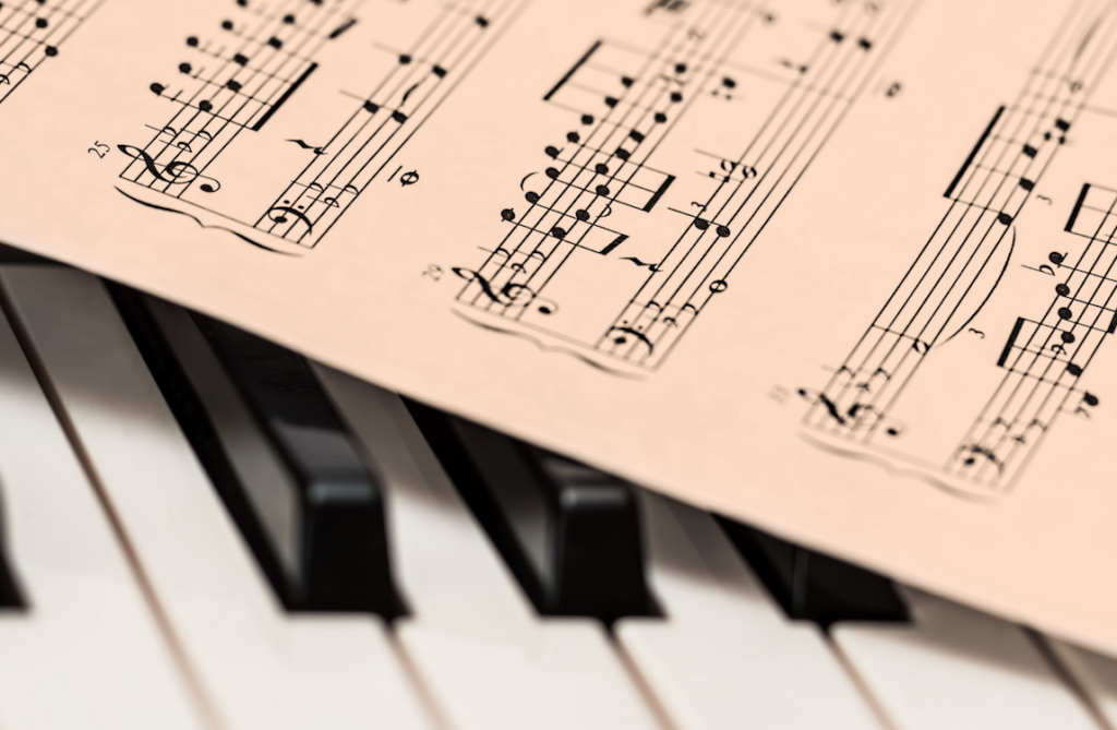 -	Listening to a piece of music while following the sheet music can also help us to develop this skill