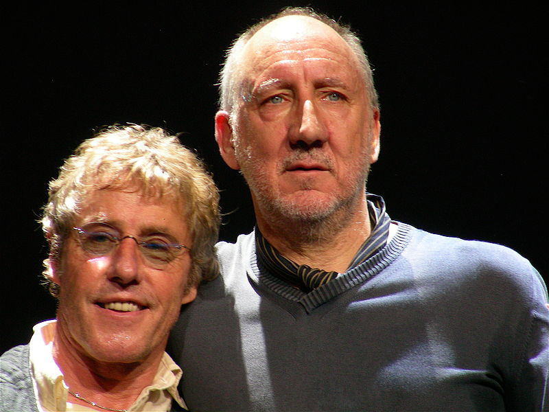 Pete_Townshend_and_Roger_Daltrey_(Philly_2008) - tinnitus y músicos